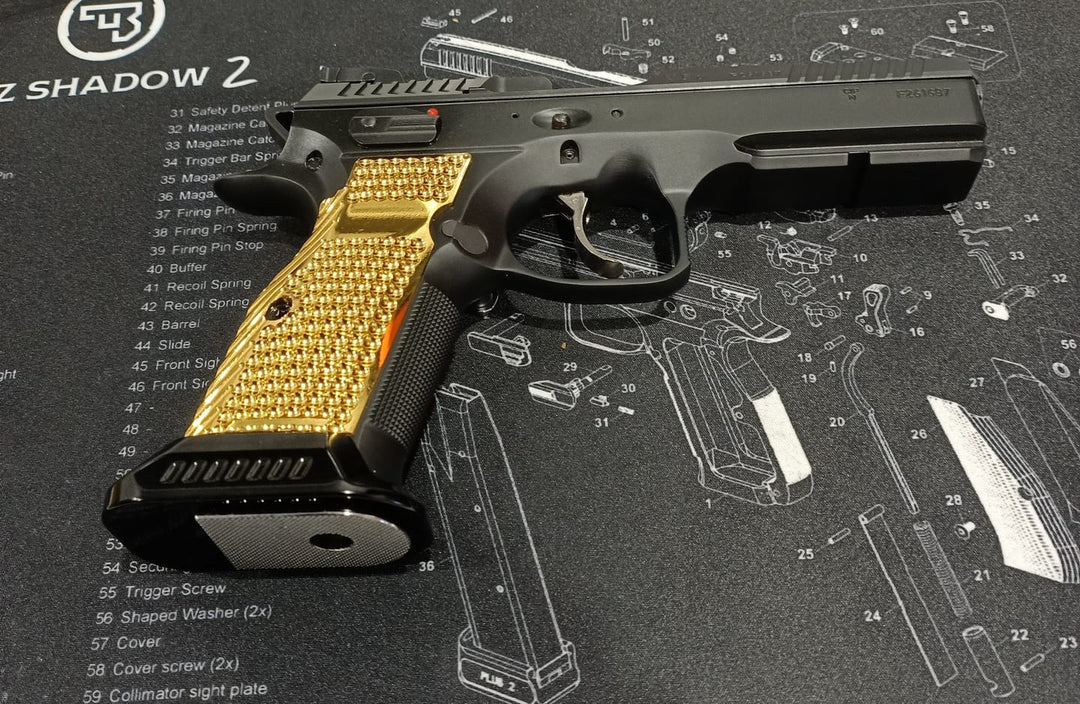 Dominate Recoil: How Boss Components CZ Shadow 2 Brass Grips Provide Control - Boss Components
