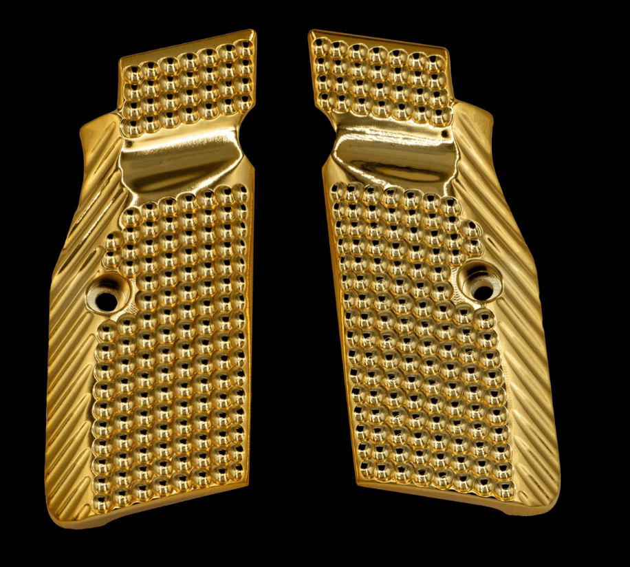 Heavy Metal Performance: Boss Components Brass Grips for CZ Shadow 2, CZ 75, SP-01 - Boss Components