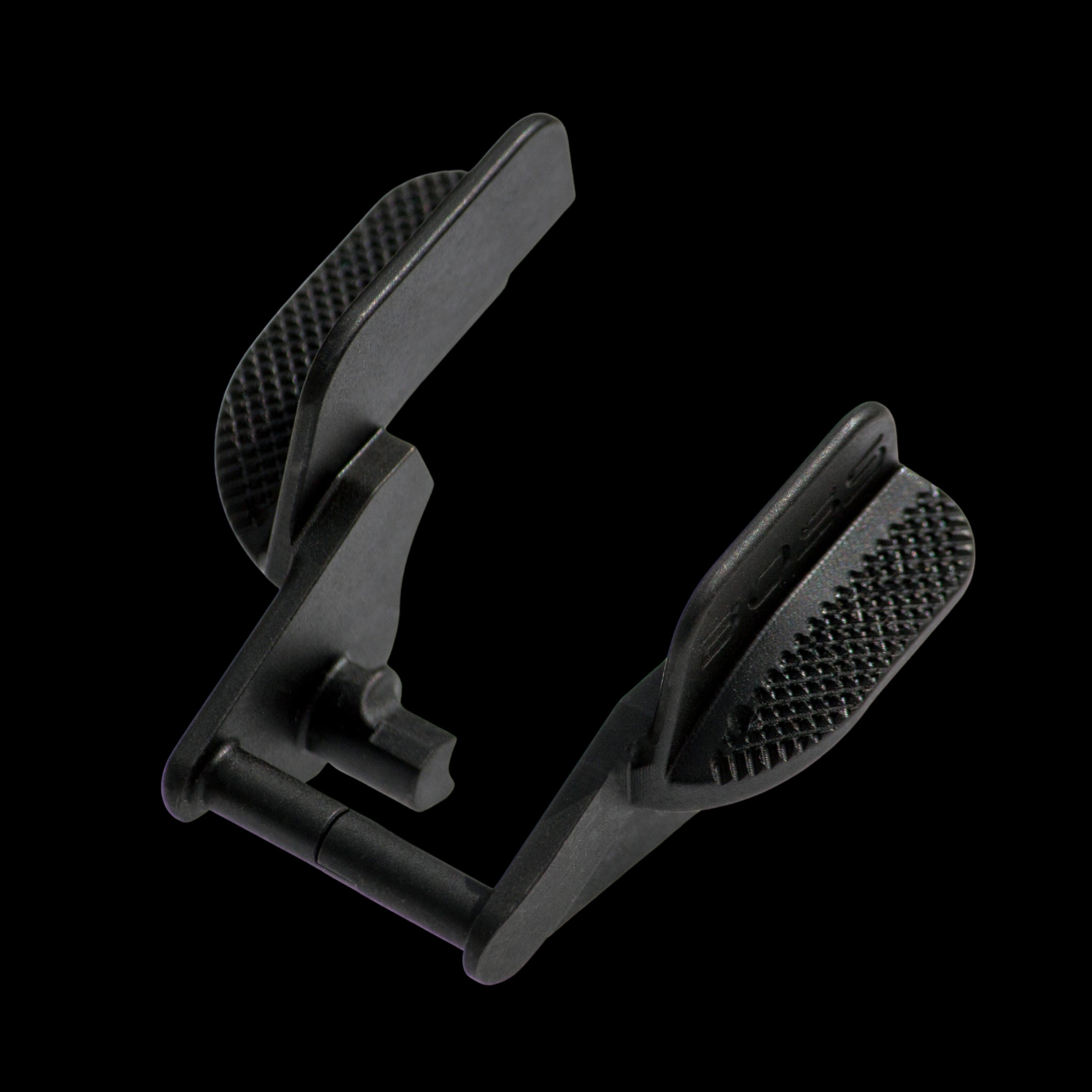 Boss Components ambidextrous safety installed on 1911 2011 competition pistol showing shield clearance