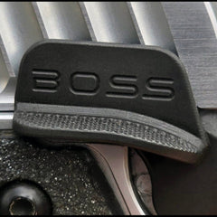 One-piece CNC ambidextrous thumb safety for 1911 and 2011 — side profile view