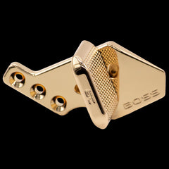 Large wide adjustable aluminium thumb rest for 1911 and 2011 — close-up detail