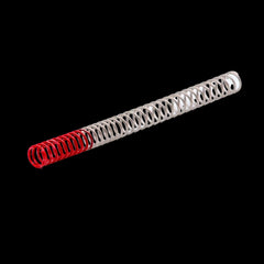 Spring steel progressive recoil spring for 1911 and 2011 pistols — angled view