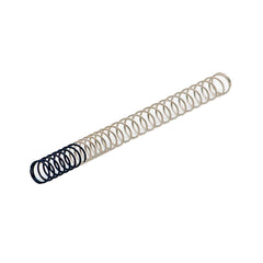 Spring steel progressive recoil spring for 1911 and 2011 pistols — secondary angle detail