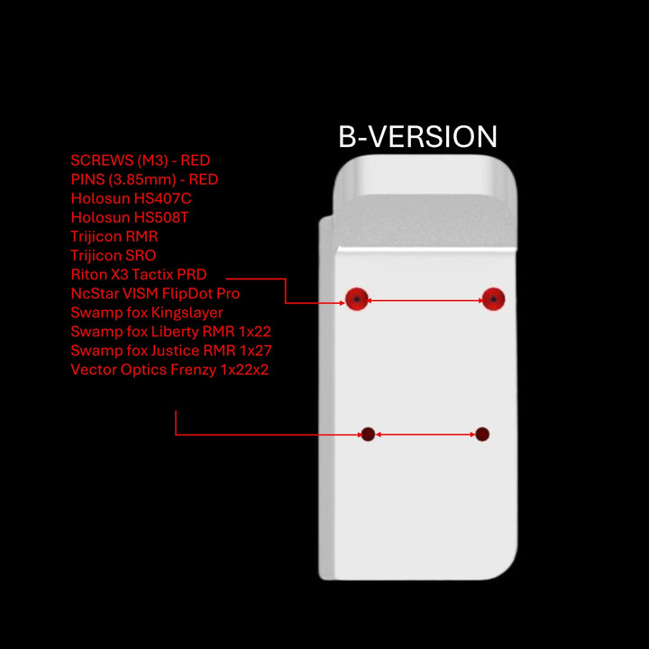 1911/2011 Red Dot + Thumb Rest Precision Kit - Boss Components - 1911 accessories - 3Gun
