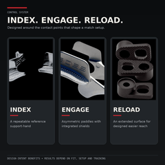 Extended magazine release for 2011 race pistols, machined aluminium in black finish