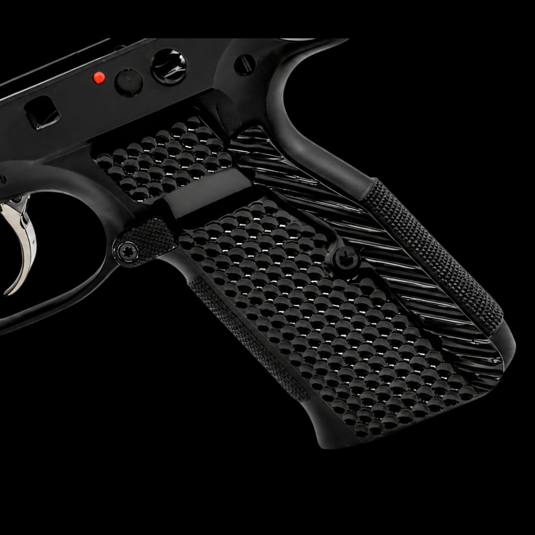 CZ Shadow 2 Full-Length Brass Palmswell Grips