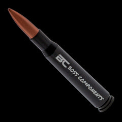 Novelty .50 BMG shaped bottle opener for shooters — reverse side view