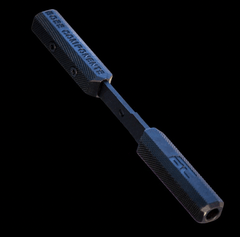 Dual-handle extended racker for Berika 12g shotguns — angled view