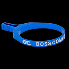 CNC aluminium 49mm scope throw lever for competition riflescopes — close-up detail