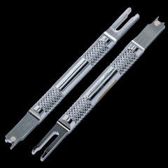 Two-in-one trigger return and sear spring installation tool for CZ 75, SP-01 and Shadow 2 pistols