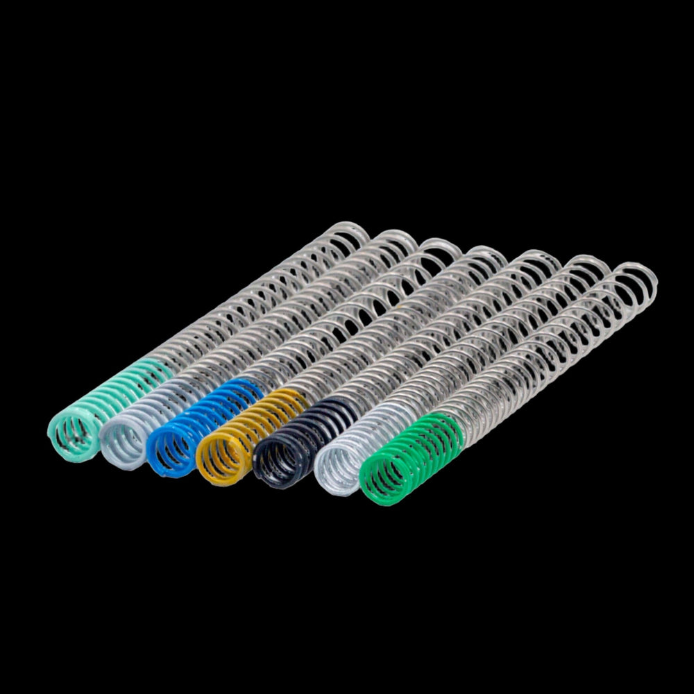 Progressive recoil spring for CZ 75, SP-01 and Shadow 2 pistols, coiled spring steel shown in full