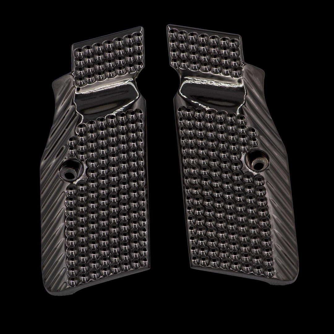 CZ Shadow 2 Brass Flat Grips - Boss Components - brass - brass grips