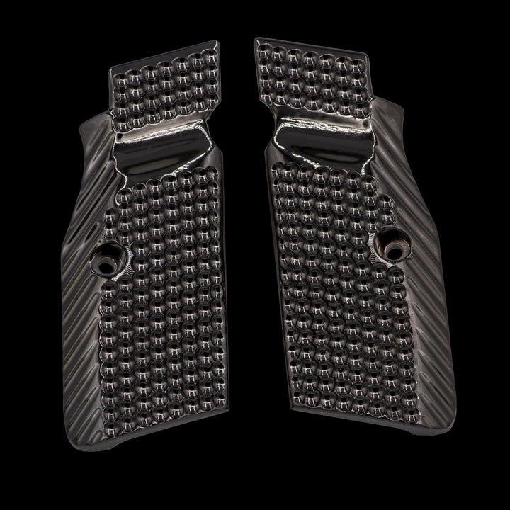 CZ Shadow 2 Brass Flat Grips - Boss Components - brass - brass grips