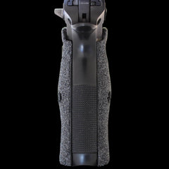 CZ Shadow 2 full-length palm swell grips coated in aggressive tungsten carbide grit texture