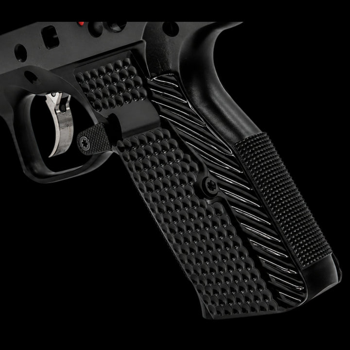 CZ Shadow 2 Full-Length Brass Flat Grips - Boss Components - brass - brass grips