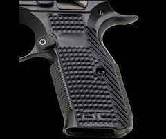 CZ Shadow 2 G10 flat grip panels in a slim traditional profile with aggressive texture