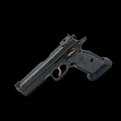 CZ Shadow 2 grips and solid brass magwell matched combo set, product photo 3 of 8