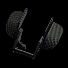 Extra wide one-piece CNC ambidextrous thumb safety for 1911 and 2011 — angled view