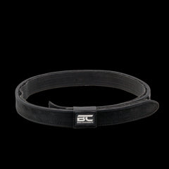 IPSC and USPSA two-layer competition shooting belt in tan webbing, product photo 3 of 5