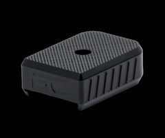 Anodised aluminium Mec-Gar magazine base pad for the CZ Shadow 2 — further product angle