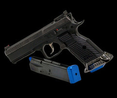 Lightweight CNC aluminium magazine base pad for Mec-Gar CZ Shadow 2 magazines, magwell compatible