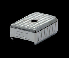 Brass Mec-Gar magazine base pad for the CZ Shadow 2 — further product angle