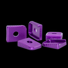 Standard length aluminium double stack base pad for 2011 magazines, anodised competition finish