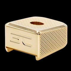 Solid brass 144g magazine base pad for SVI 2011 tubes — side profile view